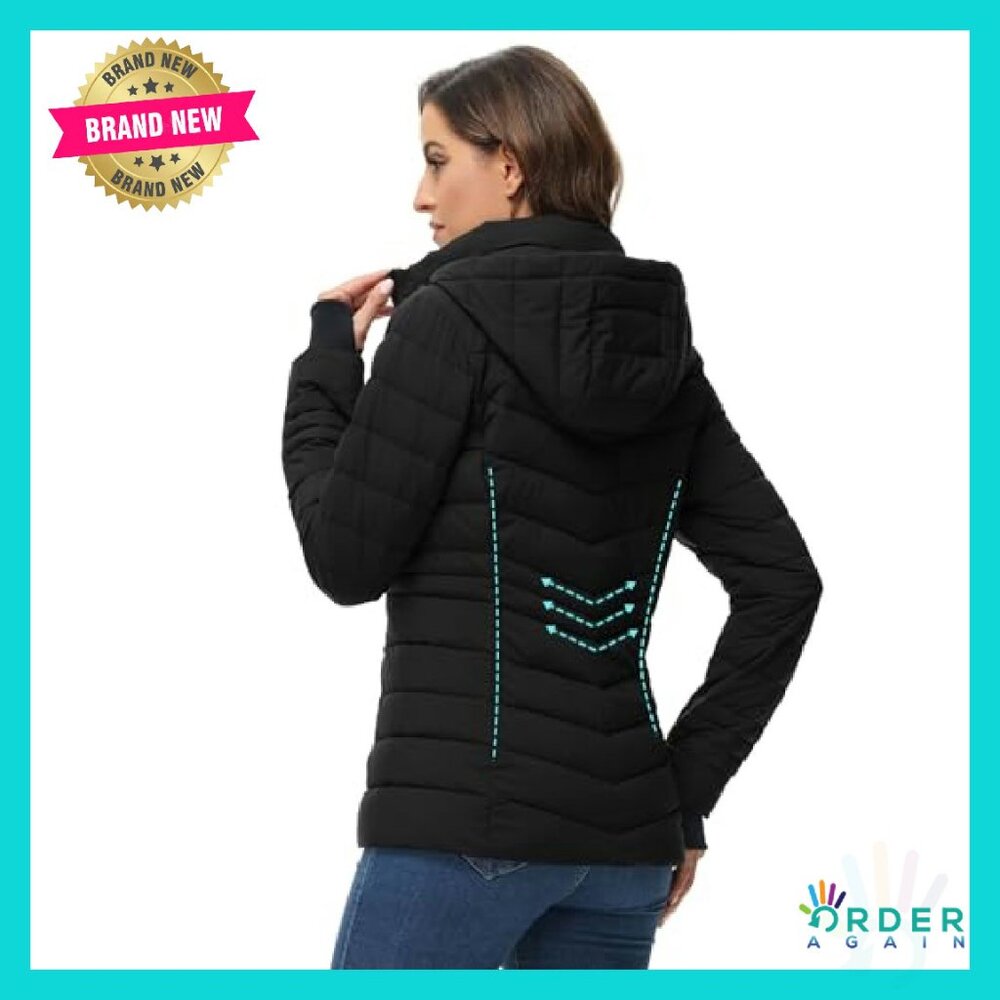 Lightweight Packable Puffer Jacket Winter Warm Qu… - image 4